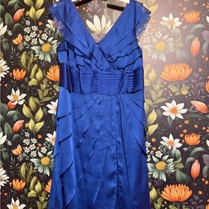 Adrianna Papell Occasions Elegant Blue Sleeveless Dress